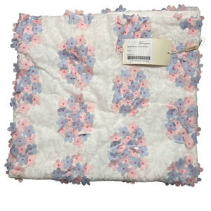 Luxury 100% Cotton Baby Blanket Blue Pink White French Choupette Double Sided